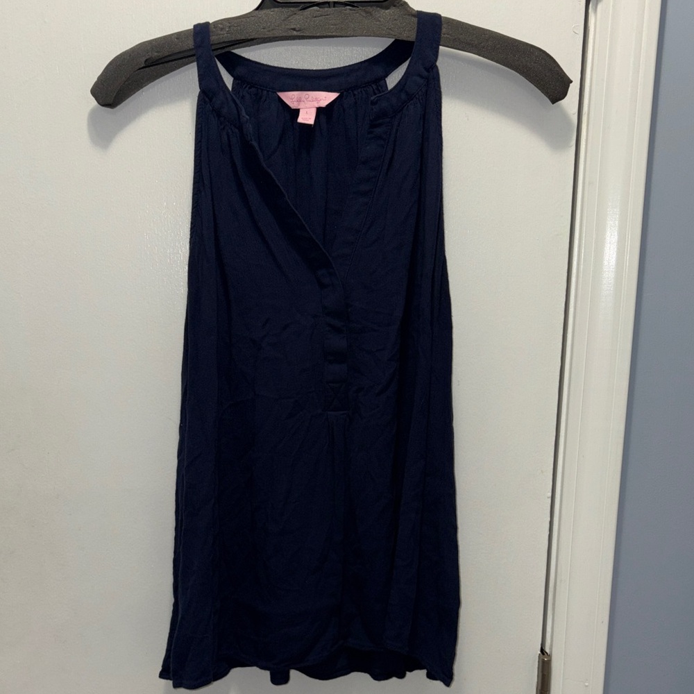 Lilly Pulitzer Navy  size largeBlue Women's Top